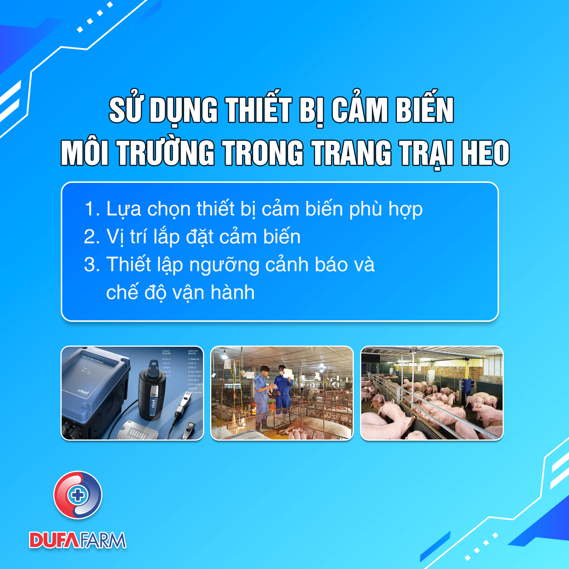 Lợi ích từ việc sử dụng thiết bị cảm biến môi trường cho trang trại heo